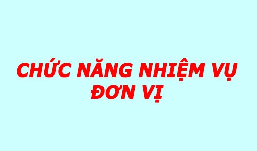 Chức năng nhiệm vụ
